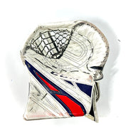 CCM Extreme Flex 4 - Gant de gardien de but Pro Stock d'occasion (blanc/bleu marine/rouge)