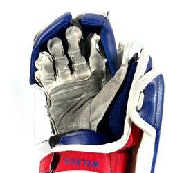 Vaughn Velocity V9 - Used Goalie Blocker (White/Blue/Red)