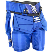 Pantalon de gardien de but Vaughn Pro Custom d'occasion de la LNH (bleu/blanc)