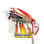 Bauer Supreme UltraSonic - Gant de gardien de but Pro Stock d'occasion (blanc/orange)