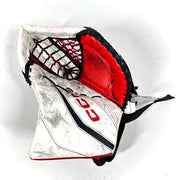 CCM Extreme Flex 6 - Gant de gardien de but Pro Stock d'occasion (blanc/rouge/noir)