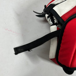 CCM Extreme Flex 6 - Gant de gardien de but Pro Stock d'occasion (blanc/rouge/noir)