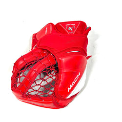 Bauer Supreme Mach - Gant de gardien senior Pro Stock d'occasion (blanc/rouge)