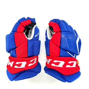 CCM HGJSPP - Gants Pro Stock d'occasion (bleu/rouge)