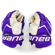 Bauer Vapor 1X Pro - Used Pro Stock Glove (Purple/White)