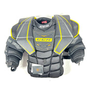 CCM Premier Pro - Nouveau plastron de gardien de but Pro Stock (noir/jaune)