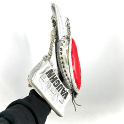 Vaughn Velocity VE8 - Gant de gardien de but Pro Stock d'occasion (blanc/marron/rouge)