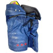 CCM HPTK - Pantalon de hockey d'occasion NHL Pro Stock - Capitals de Washington (bleu marine)