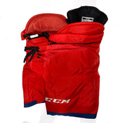 CCM HP45 - Pantalon de hockey d'occasion NHL Pro Stock - Blue Jackets de Columbus (rouge)