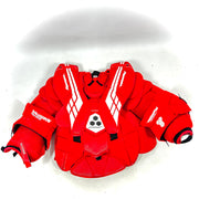 Vaughn VE8 - Plastron de gardien de but Pro Stock d'occasion (rouge)