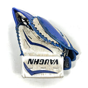 Vaughn V7 - Gant de gardien de but Pro Stock d'occasion (blanc/bleu)