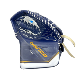 Bauer Supreme Mach - OHL Pro Stock Goalie Pads (Navy/White/Yellow)