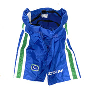 CCM PP90 - Pantalon de protection NHL Pro Stock neuf - Canucks de Vancouver (bleu/vert/blanc)