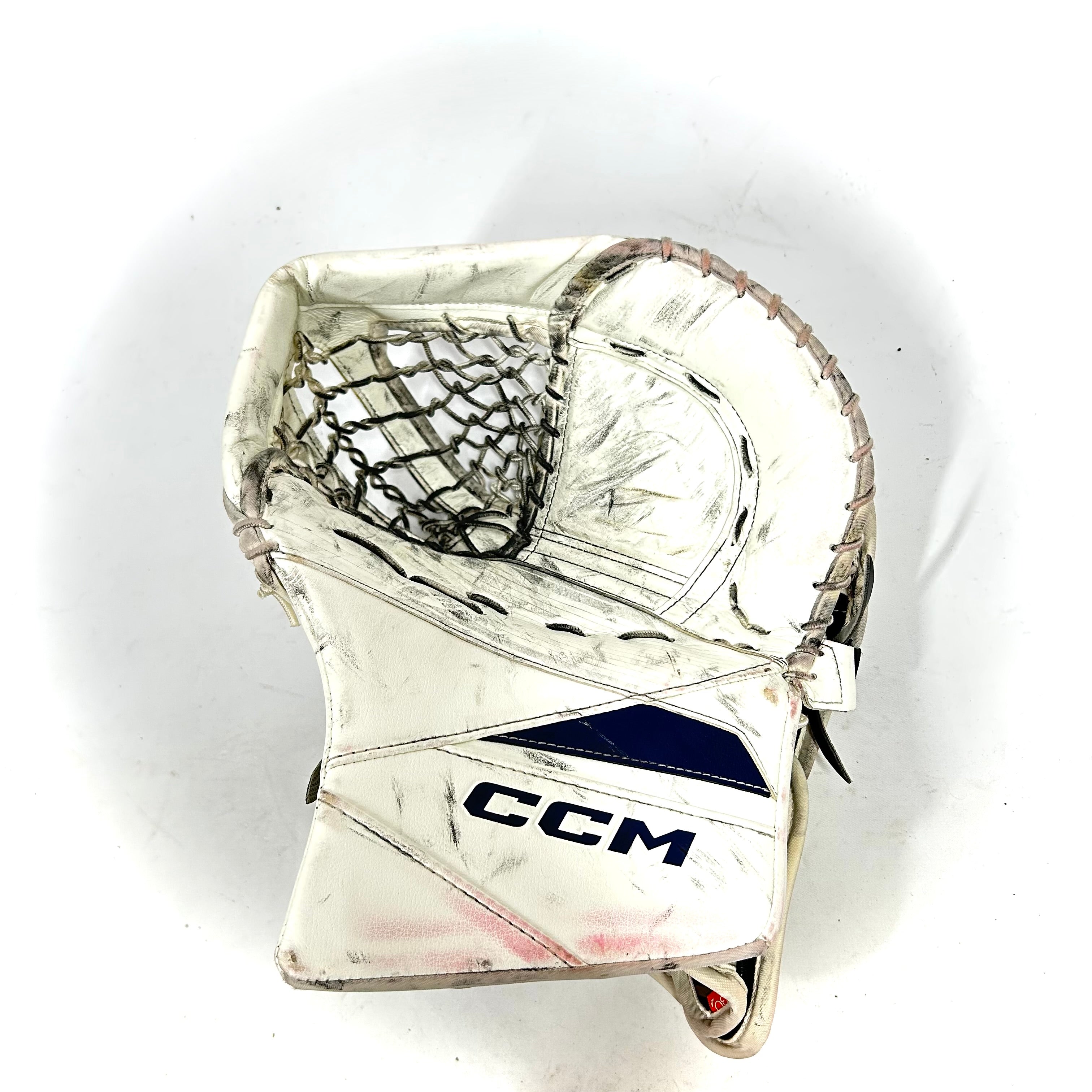 CCM Axis 2 - Used AHL Pro Stock Senior Goalie Full Set (White/Navy)