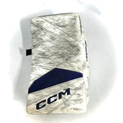 CCM Axis 2 - Bloqueur de gardien de but AHL Pro Stock d'occasion (blanc/bleu marine)