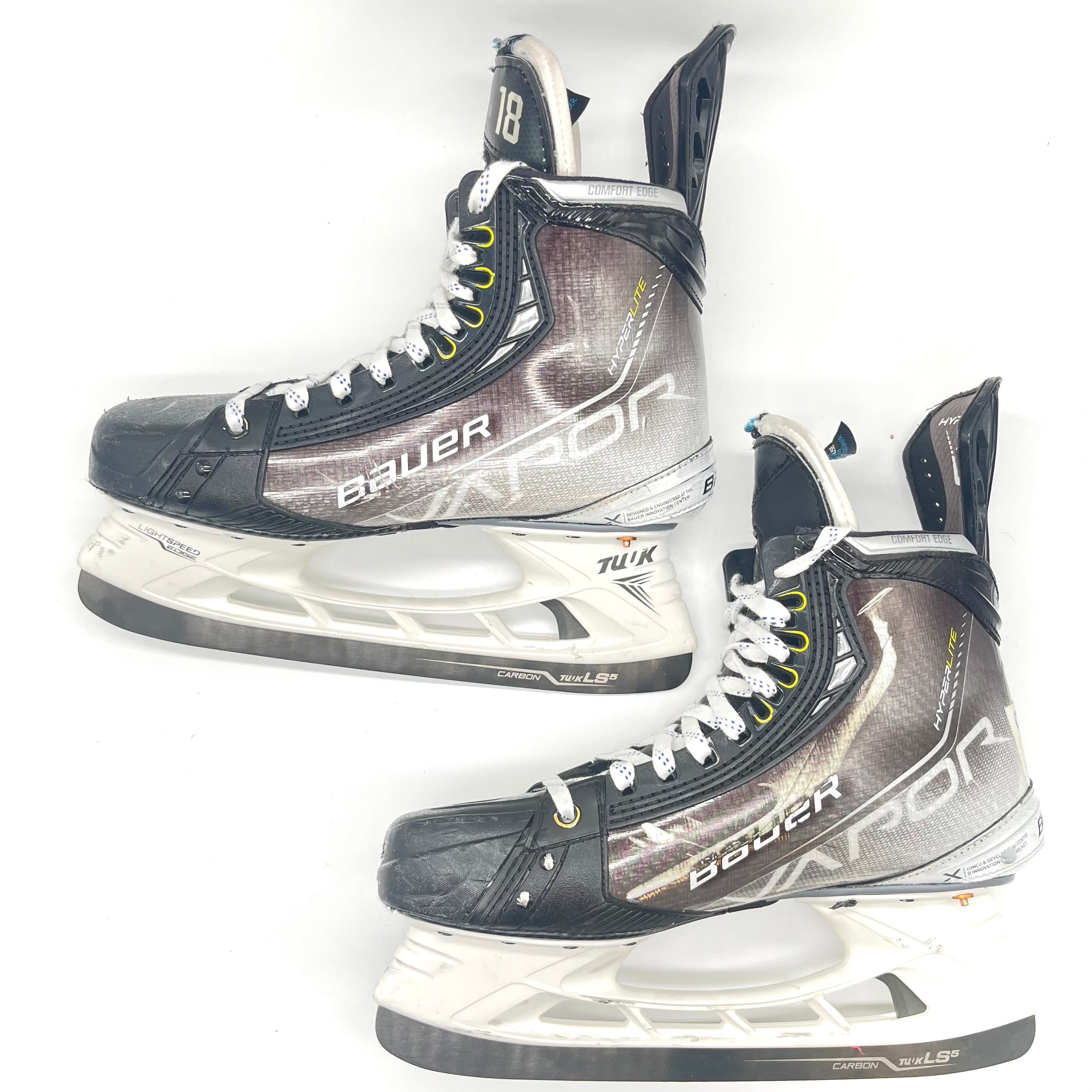 Bauer Vapor Hyperlite – Patins de hockey d'occasion NHL Pro Stock – Alex Newhook