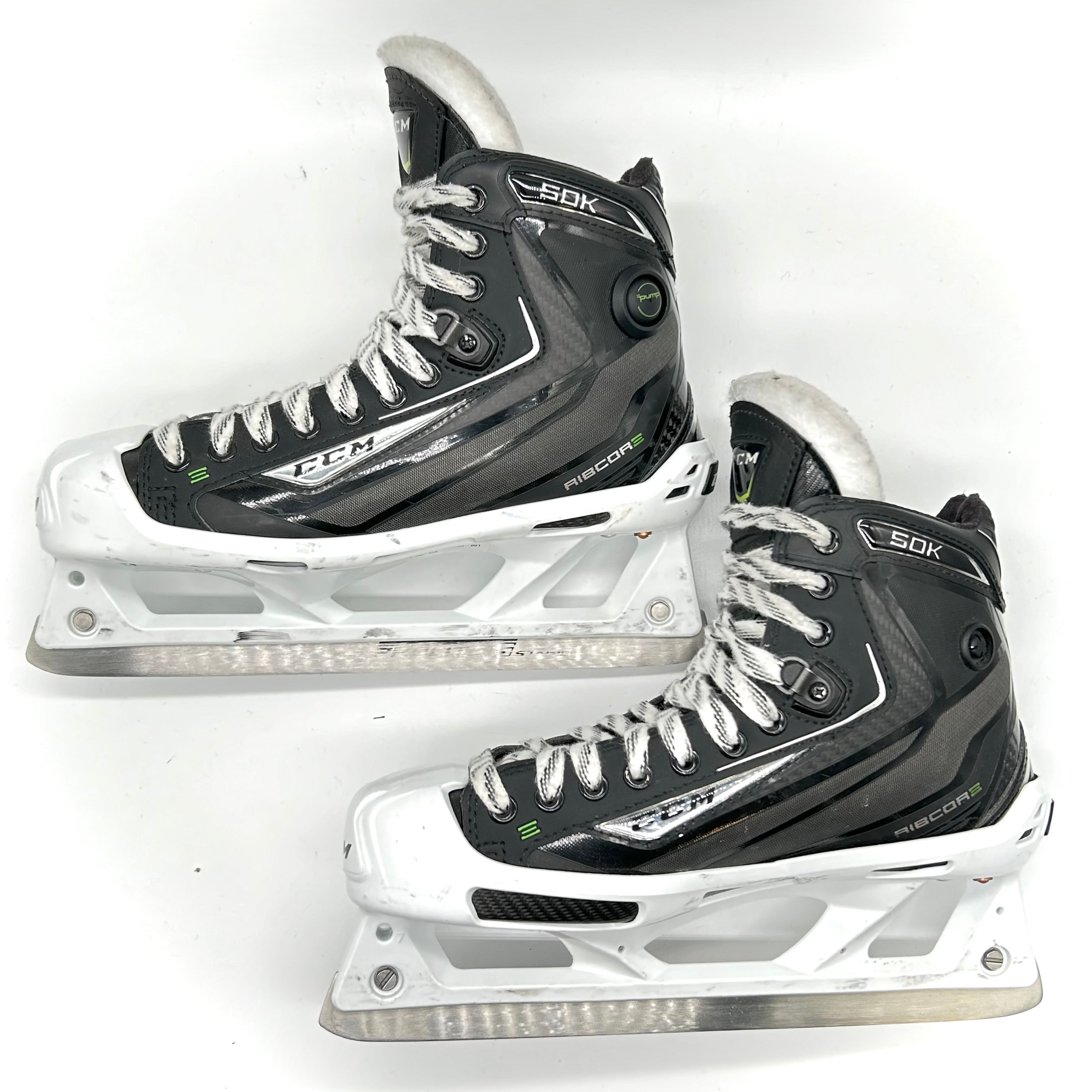 CCM Ribcor 50K - Used Pro Stock Goalie Skate - Size 7.5