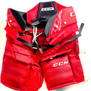 CCM HPGPRO - Pantalon de gardien de but d'occasion de la Ligue de l'Ontario (rouge/blanc)