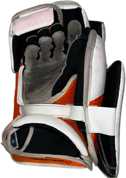TRUE L20.2 - Ensemble complet de gardien de but Pro Stock d'occasion (blanc/orange/noir)