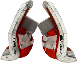 TRUE L20.2 - Ensemble complet de gardien de but Pro Stock d'occasion (blanc/orange/noir)