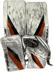 TRUE L20.2 - Ensemble complet de gardien de but Pro Stock d'occasion (blanc/orange/noir)