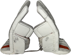TRUE L20.2 - Ensemble complet de gardien de but Pro Stock d'occasion (blanc/orange/noir)