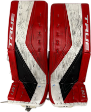 TRUE L20.1 - Jambières de gardien de but Pro Stock d'occasion (rouge/blanc/noir)