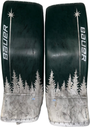 Bauer Vapor Hyperlite - Jambières de gardien de but Pro Stock d'occasion (vertes/blanches)