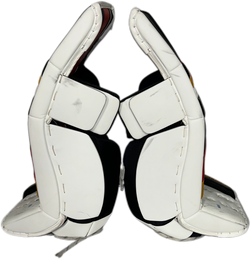 CCM Extreme Flex 5 - Ensemble complet de gardien de but Pro Stock d'occasion (blanc/noir/rouge/jaune)