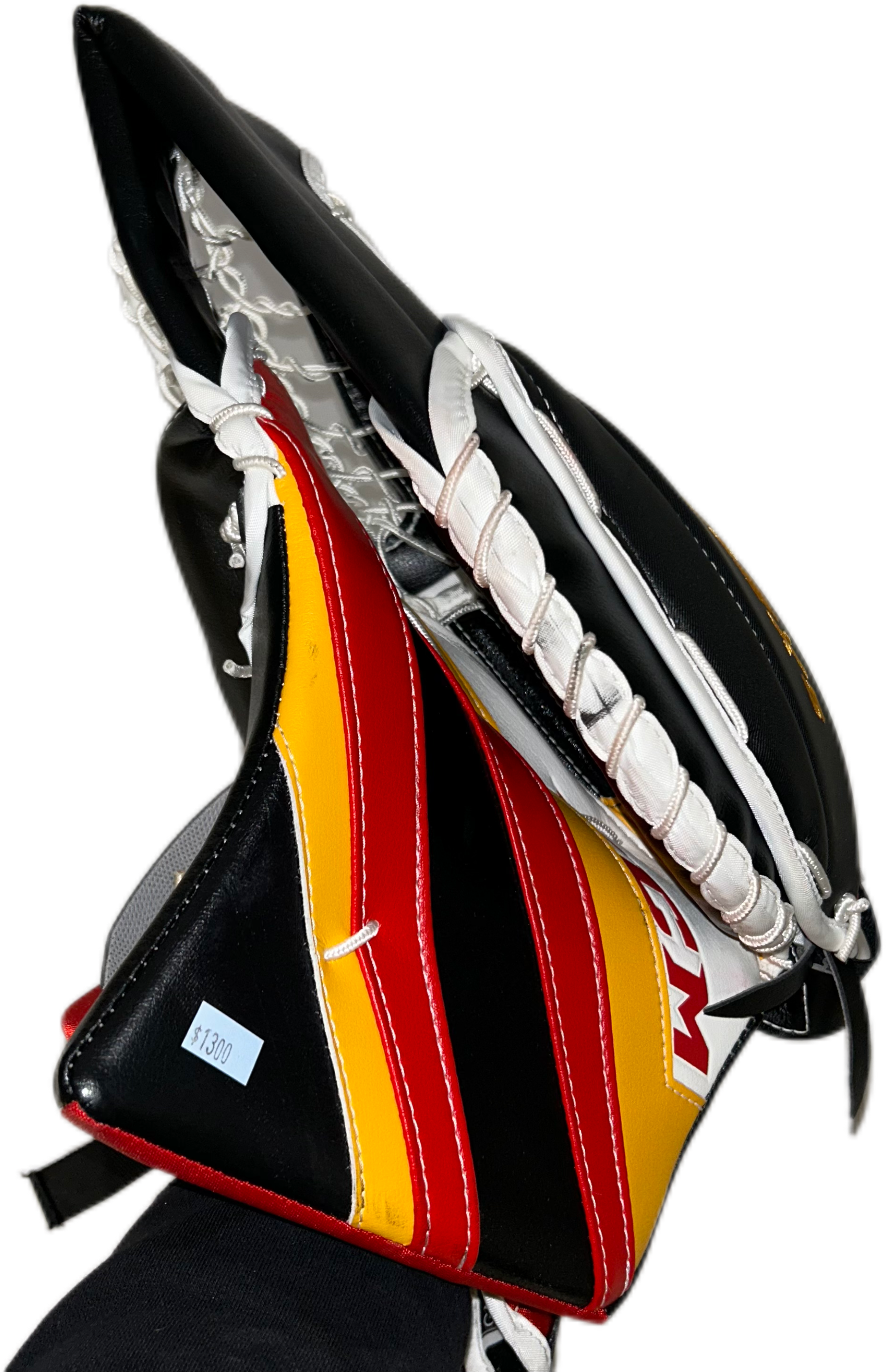 CCM Extreme Flex 5 - Ensemble complet de gardien de but Pro Stock d'occasion (blanc/noir/rouge/jaune)
