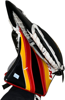 CCM Extreme Flex 5 - Ensemble complet de gardien de but Pro Stock d'occasion (blanc/noir/rouge/jaune)