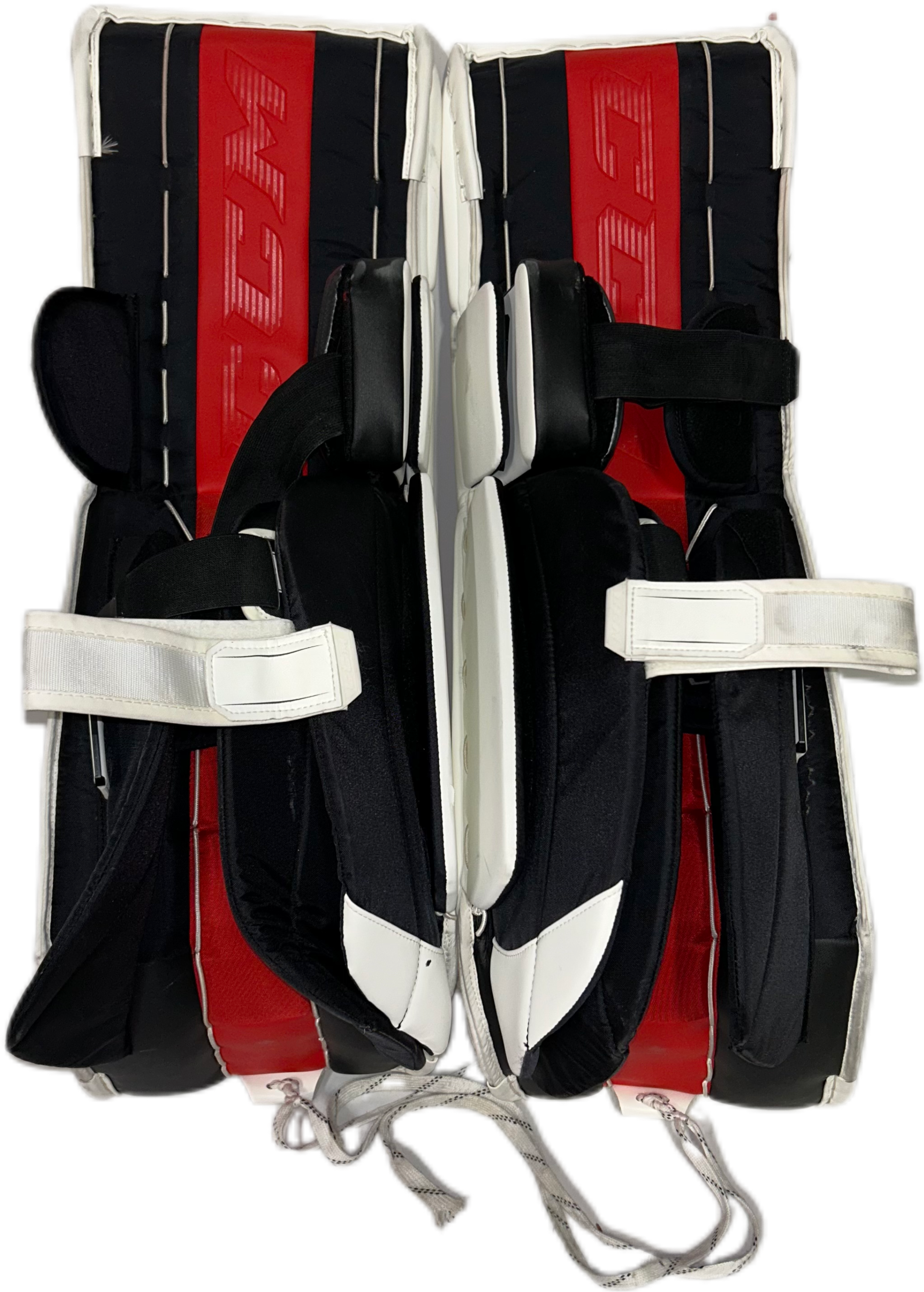CCM Extreme Flex 5 - Ensemble complet de gardien de but Pro Stock d'occasion (blanc/noir/rouge/jaune)