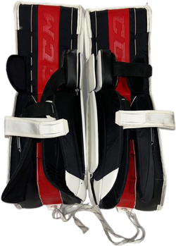 CCM Extreme Flex 5 - Ensemble complet de gardien de but Pro Stock d'occasion (blanc/noir/rouge/jaune)