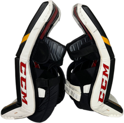 CCM Extreme Flex 5 - Ensemble complet de gardien de but Pro Stock d'occasion (blanc/noir/rouge/jaune)