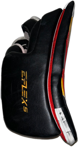 CCM Extreme Flex 5 - Ensemble complet de gardien de but Pro Stock d'occasion (blanc/noir/rouge/jaune)