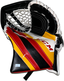 CCM Extreme Flex 5 - Ensemble complet de gardien de but Pro Stock d'occasion (blanc/noir/rouge/jaune)