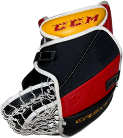 CCM Extreme Flex 5 - Ensemble complet de gardien de but Pro Stock d'occasion (blanc/noir/rouge/jaune)