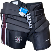 Bauer Pro - Pantalon de gardien de but de hockey NCAA Pro Stock (noir/marron)