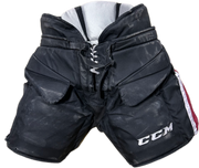 CCM HPG11K - Pantalon de gardien de but de hockey OHL Pro Stock d'occasion (noir/bordeaux)