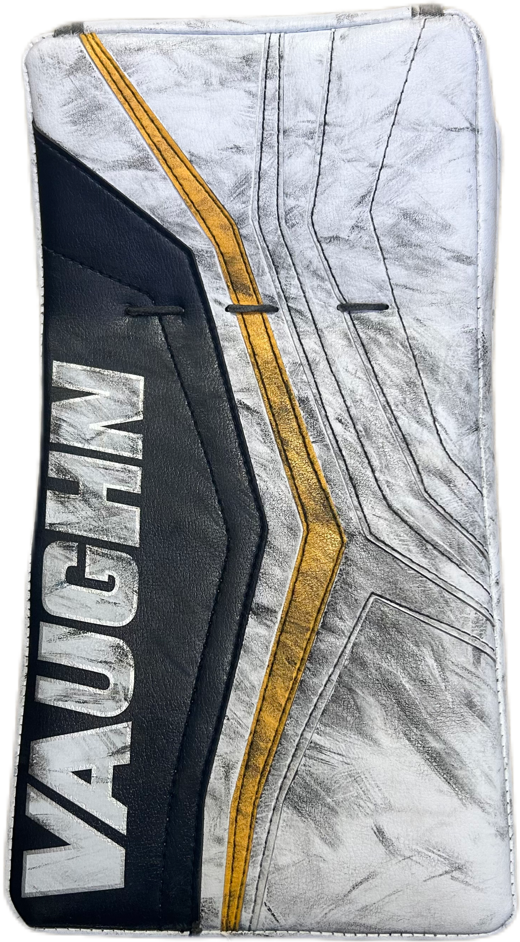 Vaughn Velocity V10 - Used Pro Stock Goalie Full Set (White/Navy/Yellow)