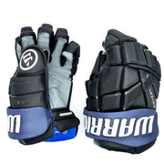 Gants Warrior Covert QR6 - Gant d'équipe - 3e choix des Maple Leafs de Toronto (noir/bleu marine/blanc)