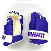 Warrior Alpha LX Pro – Gant de hockey Pro Stock (Violet/Blanc)