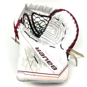 Bauer Supreme Mach - Gant de gardien Pro Stock d'occasion (blanc/rouge)