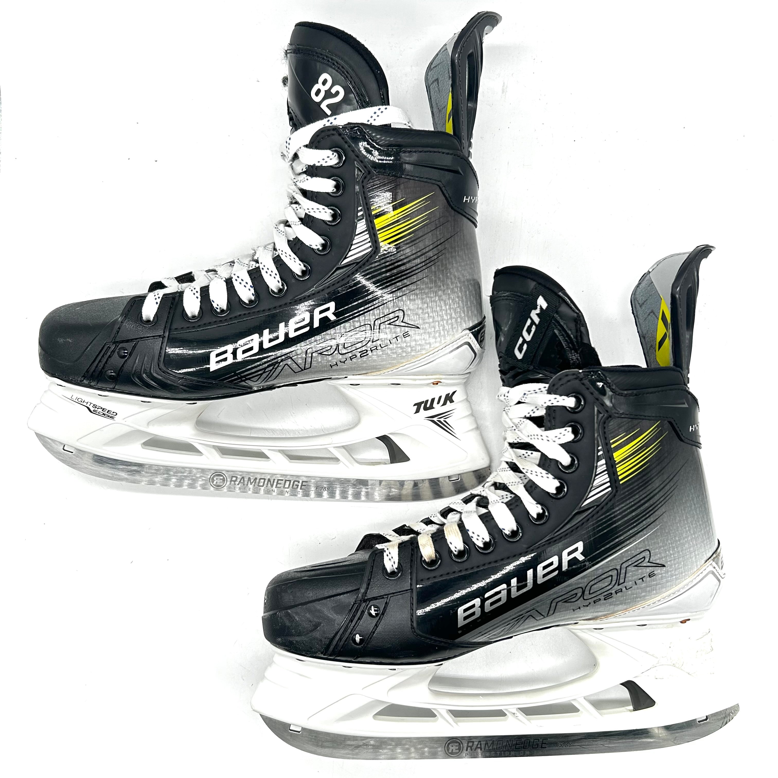 Bauer Vapor Hyperlite 2 - Used NHL Pro Stock Skates - Jesperi Kotkaniemi - Size 8 7/8D