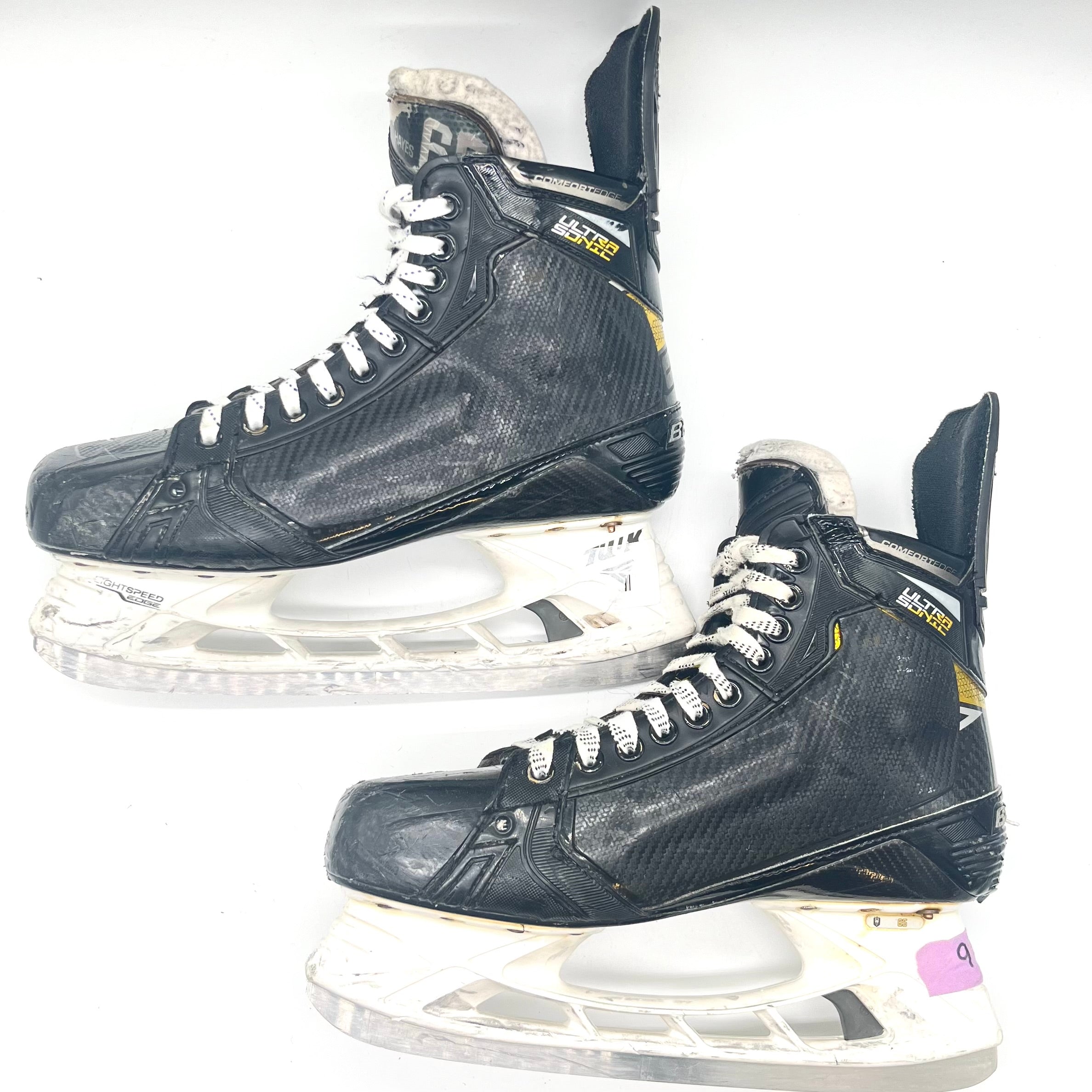 Used Bauer Supreme Ultrasonic Pro Stock Hockey Skates - Size 9.75D