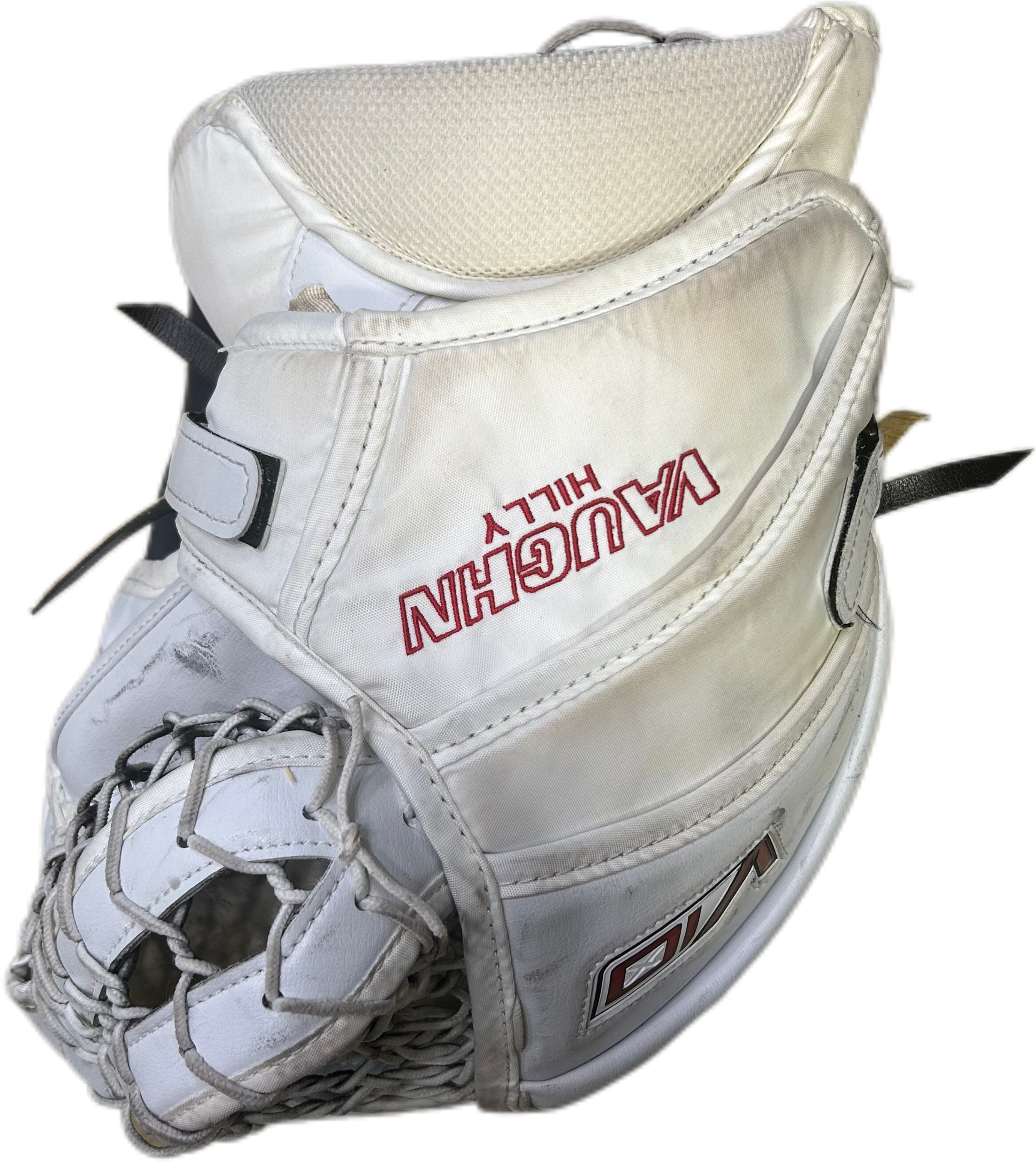 Vaughn Velocity V10 - Used Pro Stock Goalie Full Set (White/Navy/Yellow)