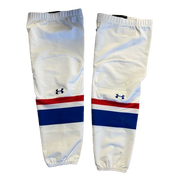NCAA - Chaussettes de hockey Under Armour d'occasion (blanches/bleues/rouges) n° 2