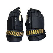Warrior Alpha Pro - Gant de hockey ECHL Pro Stock d'occasion (noir/or)