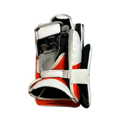 True L20.2 - Used Pro Stock Goalie Blocker (White/Orange/Black)