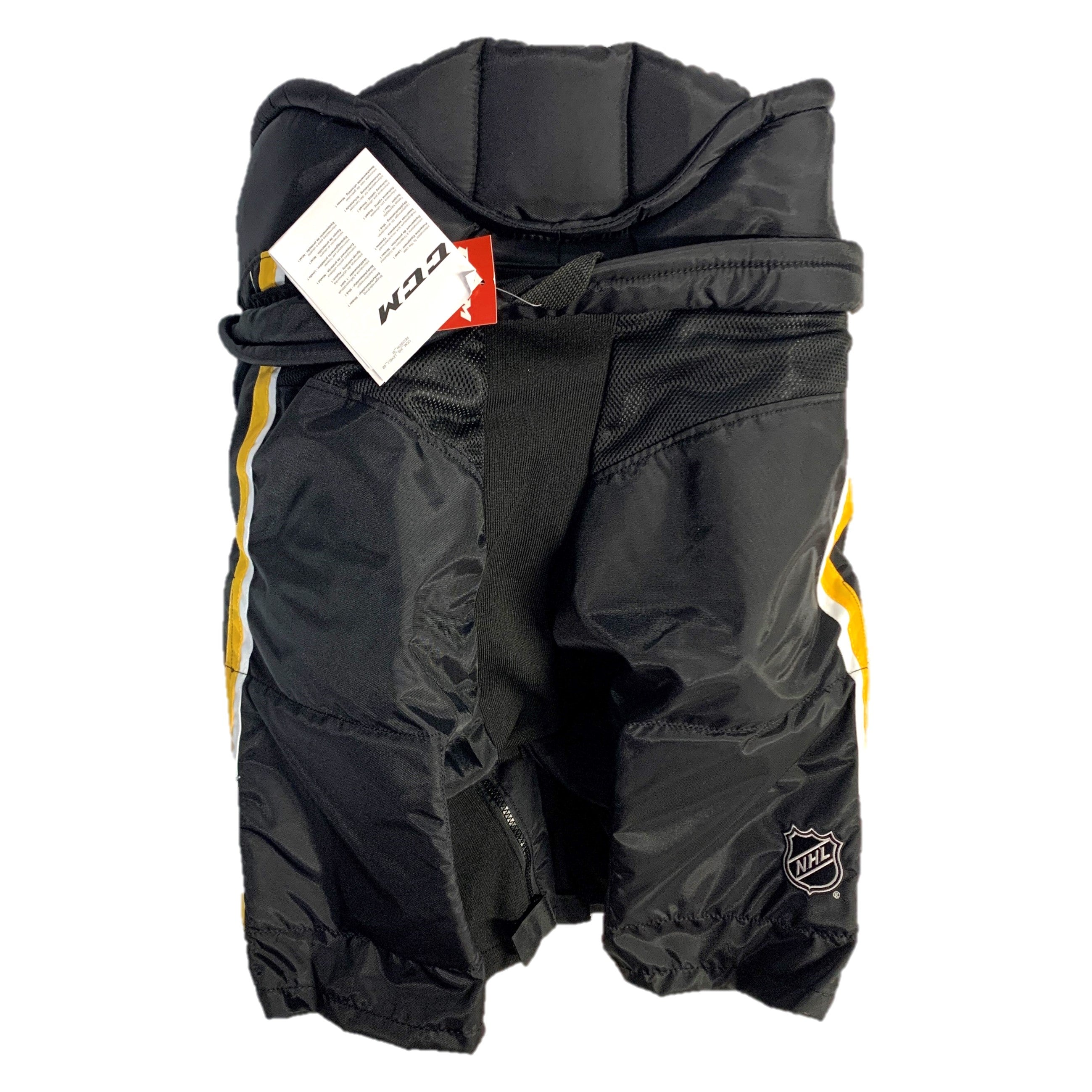 CCM HP35 - NHL Pro Stock Hockey Pants - Calgary Flames - (Black/White/Yellow)